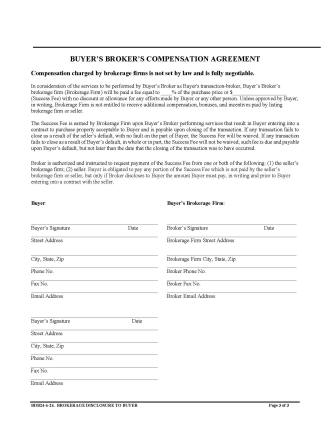 Here is the Colorado Real Estate Commission's Brokerage Disclosure to Buyer (effective August 14, 2024)