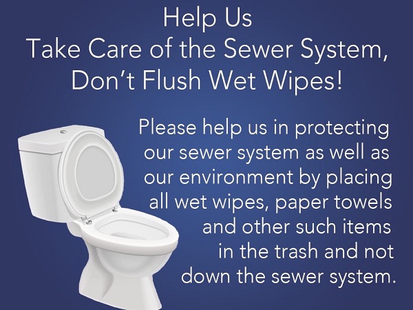 Coronavirus : protect the sewer systems : don't flush