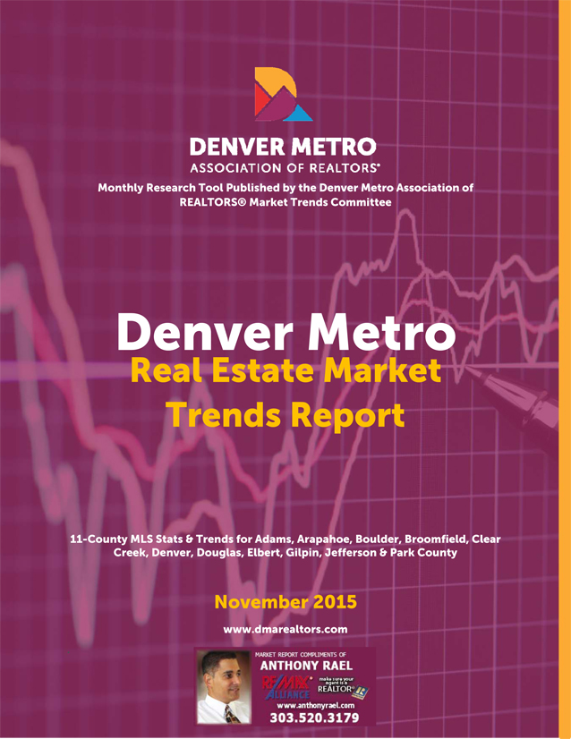 November 2015 Denver Real Estate Market Statistics & Trends Report - Denver Metro Association of REALTORS - DMAR