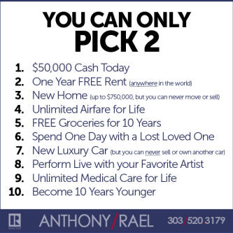 You can only pick two - anthony rael remax denver colorado