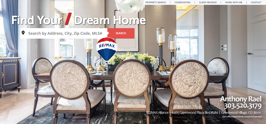 Find Your Dream Home with REMAX in Colorado : Denver Colorado Homes For Sale : Denver MLS Property Listings : #JustCallAnts : SearchHomesInDenver.com : Anthony Rael REMAX Alliance