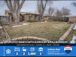 Updated Ranch Home for Sale : 13152 Randolph Place in Denver CO 80239