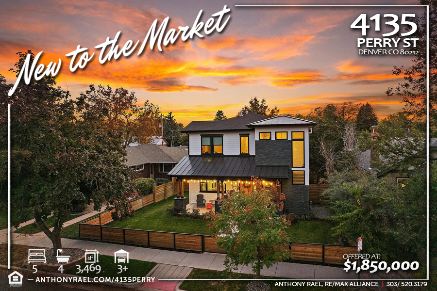 New to the Market | 4135 Perry St | Denver CO 80212 | Custom Two-Story Home in Berkeley Neighborhood